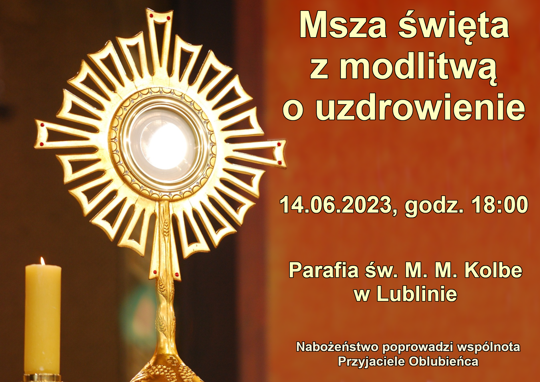 Msza Święta z modlitwą o uzdrowienie