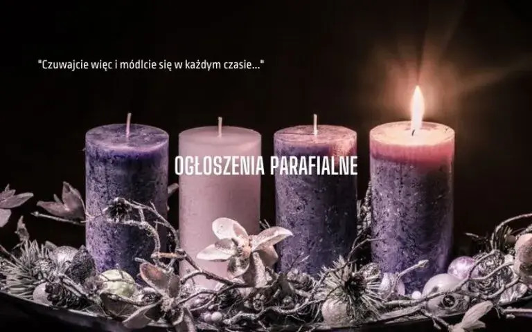 OGŁOSZENIA PARAFIALNE-  I NIEDZIELA ADWENTU